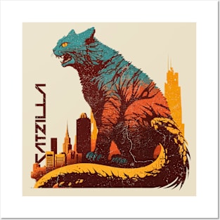 Catzilla, The Feline Terror Of The Big Cities Posters and Art